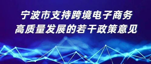 寧波綜試區新政出臺，全力支持跨境電商高質量發展